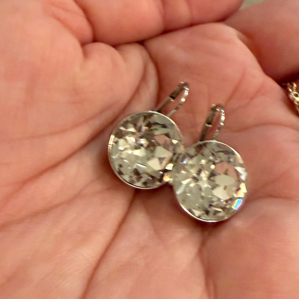Swarovski Bella Silver Crystal Earrings